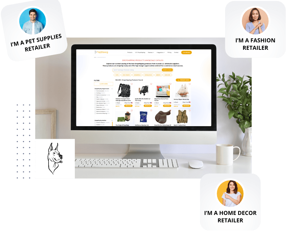 Launch Your Store and Expand Across Multiple Sales Channels With 500,000+ Wholesale Products