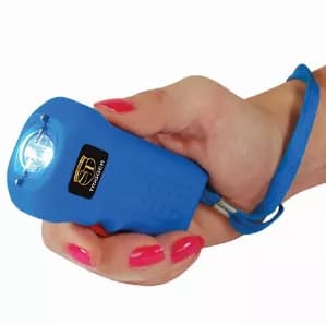 Trigger 75,000,000 Stun Gun Flashlight with Disable Pin Blue