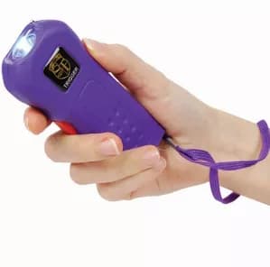 Trigger 75,000,000 Stun Gun Flashlight with Disable Pin Purple
