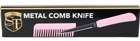 Pink Color Comb Metal Knife