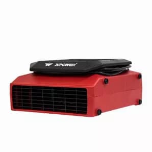 XPOWER PL-700A 1/3 HP 1050 CFM 3 Speed Low Profile Air Mover, Floor Fan, Carpet Dryer with Built-in Power Outlets 