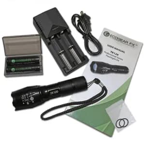EcoGear Professional LED Flashlight Kit with Batteries and Charger