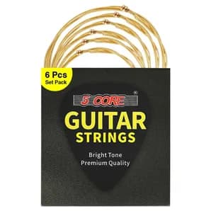 Acoustic Guitar 6 String Set Light Gauge Steel Carbon Core Bright Powerful Tone Heavy Duty